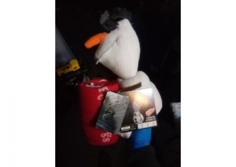 DETROIT RED WINGS BLANKET AND OLAF