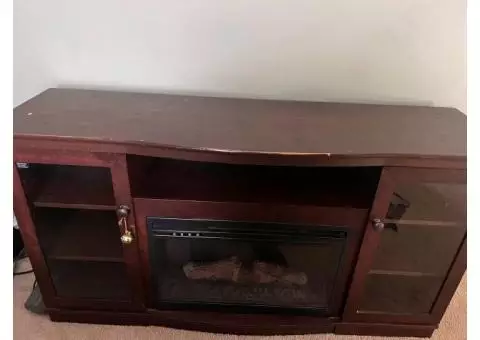 Electric Fireplace Entertainment Center